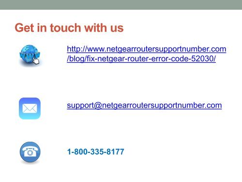 Call 1-800-335-8177 Fix Netgear Router Error Code 52030