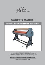 Royal Sovereign RSC-1402HW Heat Assist Wide Format Laminator Machine - PrintFinish.com