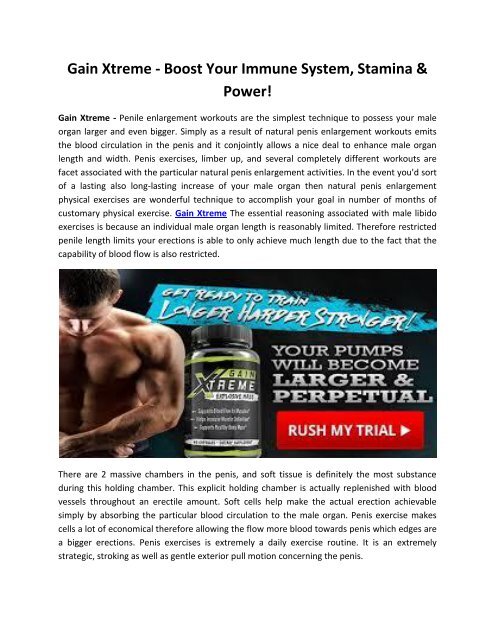 Gain Xtreme - Boosts Your Overall Strength & Power