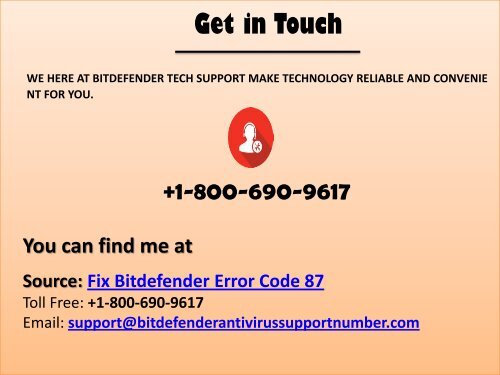 Fix Bitdefender Error Code 87