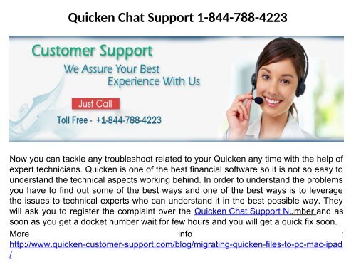 Quicken Chat Support 1-844-788-4223
