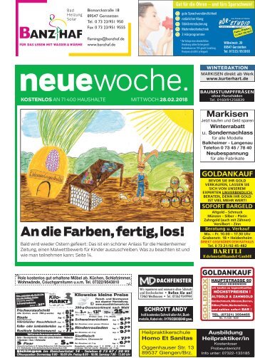 28.02.2018 Neue Woche