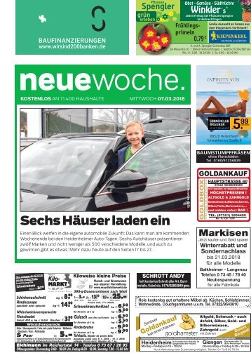 07.03.2018 Neue Woche