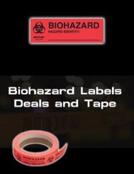 Biohazard Labels, Seals & Tape