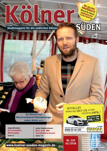 Kölner Süden Magazin Februar 2018