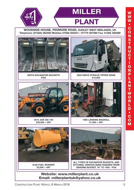 Construction Plant World 8th March 2018