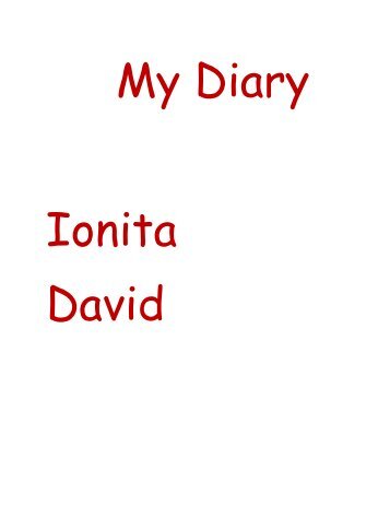 My Diary - Ionita David