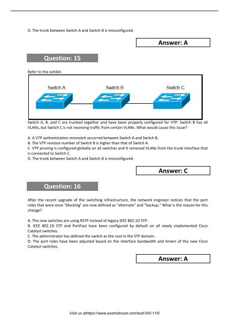 Cisco 300-115 Exam Dumps 2018