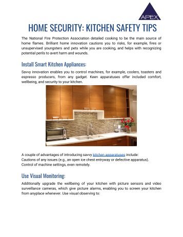 Kitchen & Window Security 