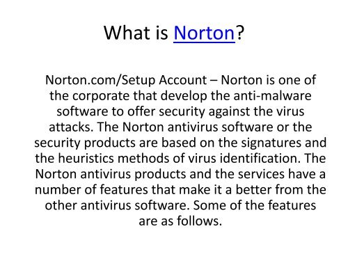 Activate Norton Setup Product Key