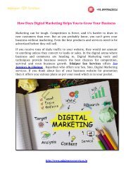 How Does Digital Marketing Help You to Grow Your Business