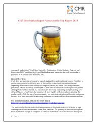 Craft Beer Market to Rear Excessive Growth during 2016 – 2025