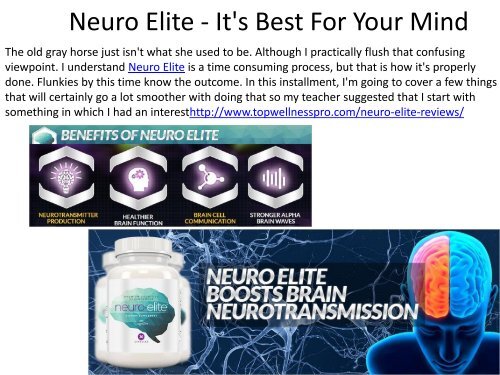 Neuro Elite - It&#039;s Best For Your Mind.output