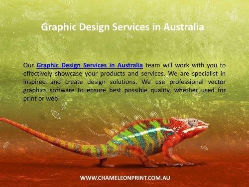 Graphic Design Services in Australia