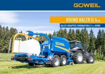 EN | Round Baler & Baler-Wrapper Combination | G-1 F125 Kombi | Goeweil