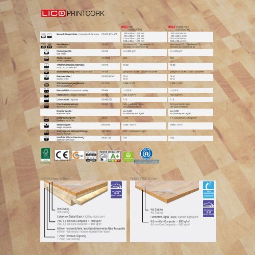 dwb Produktinformation PrintCork Boden Schiffsboden Buche Exklusiv