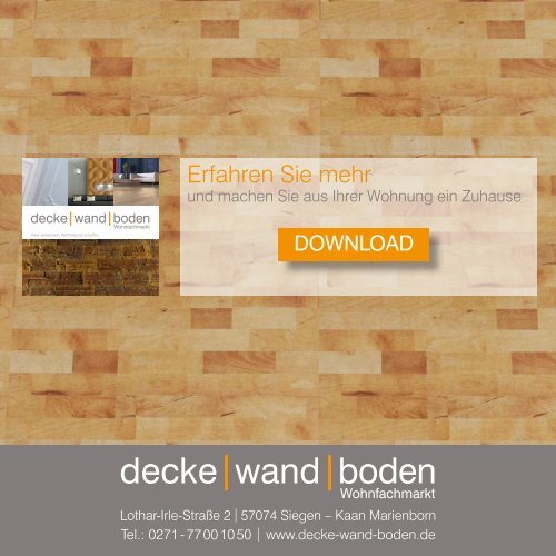 dwb Produktinformation PrintCork Boden Schiffsboden Buche Exklusiv