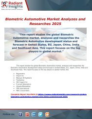 Biometric Automotive Market Analyzes and Researches 2025