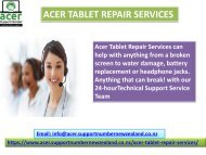 Acer Tablet Repair Technical Support Phone Number- 098015144