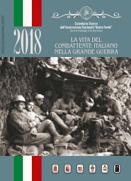 Nastro Verde: calendario 2018, “La vita del combattente italiano nella Grande Guerra”