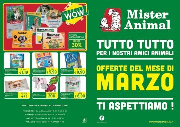Volantino Mister Animal Marzo 2018