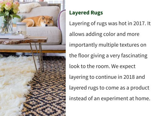 Rug trends to watch out for in 2018