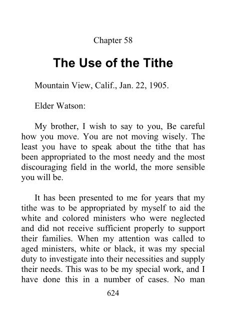 Spalding and Magan's Unpublished Manuscript Testimonies - Ellen G. White