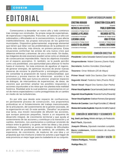 REVISTA CODEIM - ENE 2018 - AÑO 1 - Nº 3 CORR