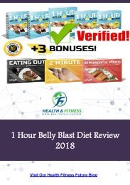 1 Hour Belly Blast Diet Review 2018