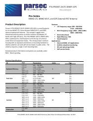 Parsec Technologies Pro Series MIMO, LTE, MIMO Wi-Fi, and GPS External IP67 Antenna