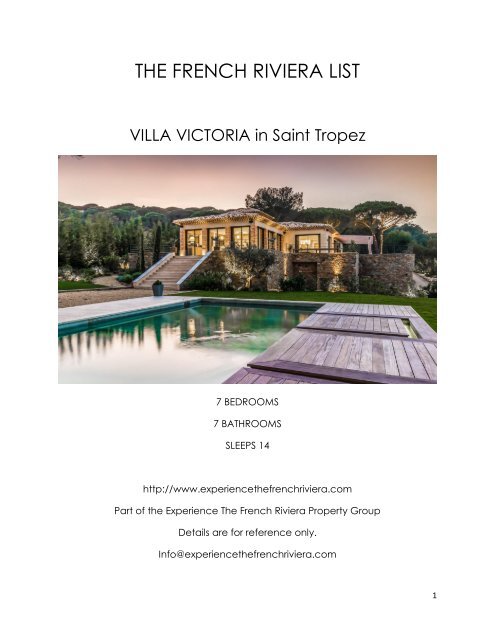 Villa Victoria - Saint Tropez