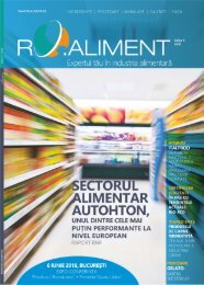 Revista Ro.aliment editia 8 - revista specialistilor din industria alimentar9