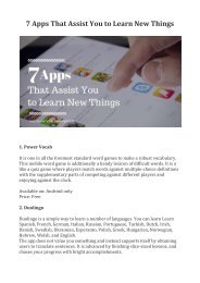 7 Apps That Assist You to Learn New Things -  Vancouver Web Development