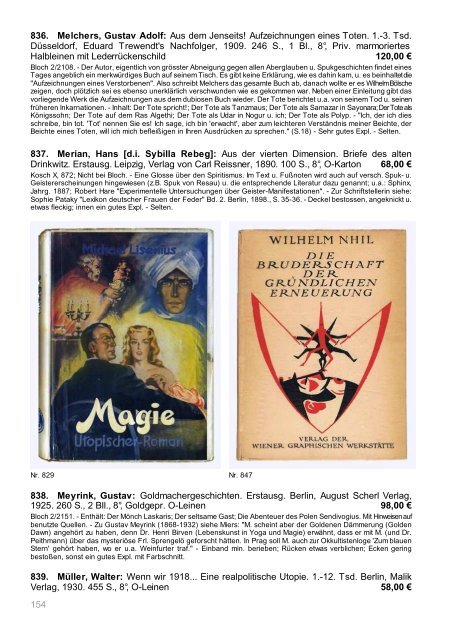 Occulta-Antiquariats-Katalog 2