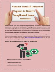 Contact Hotmail Customer Support to Resolve Complicated Issues