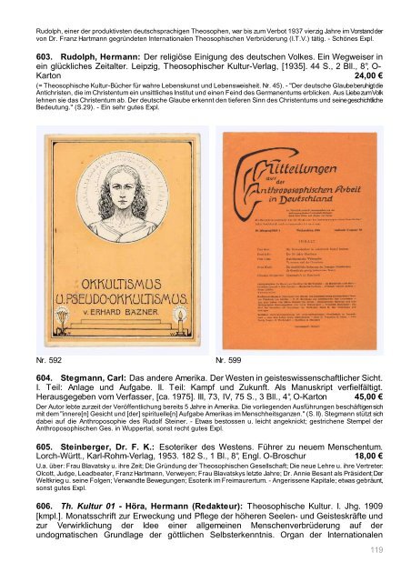 Occulta-Antiquariats-Katalog 3
