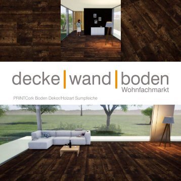 dwb Produktinformation PrintCork Boden Sumpfeiche