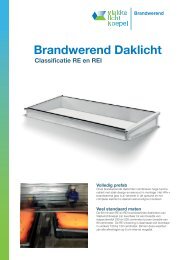 Vlakkelichtkoepel | Brandwerend daklicht