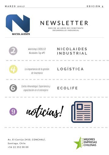 Newsletter Nicolaides - Marzo 2018