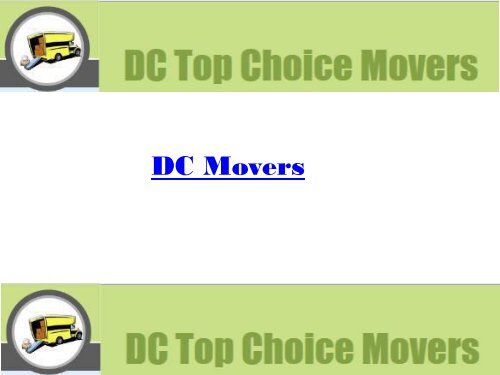 Washington DC Movers - Gentle Giant Moving Company