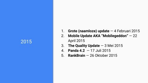 Google Algoritme Updates