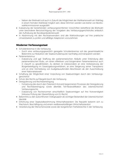 FPÖ-ÖVP Regierungsprogramm 2017-2022