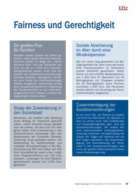 Regierungsprogramm 2017-2022 - Kompakt