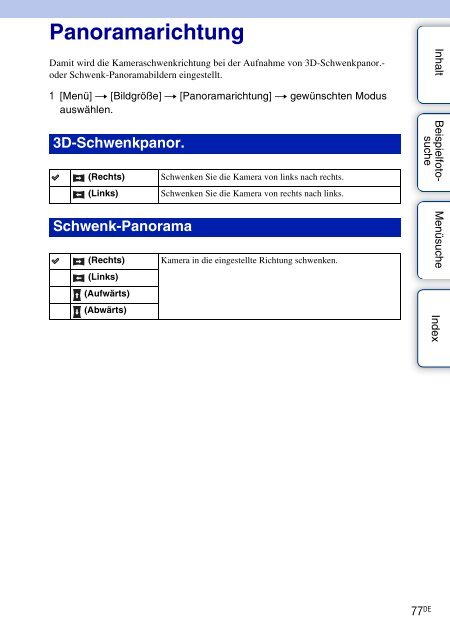 Sony NEX-C3D - NEX-C3D Consignes d&rsquo;utilisation Allemand