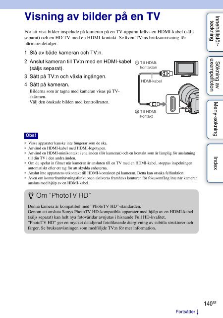 Sony NEX-C3D - NEX-C3D Consignes d&rsquo;utilisation Su&eacute;dois