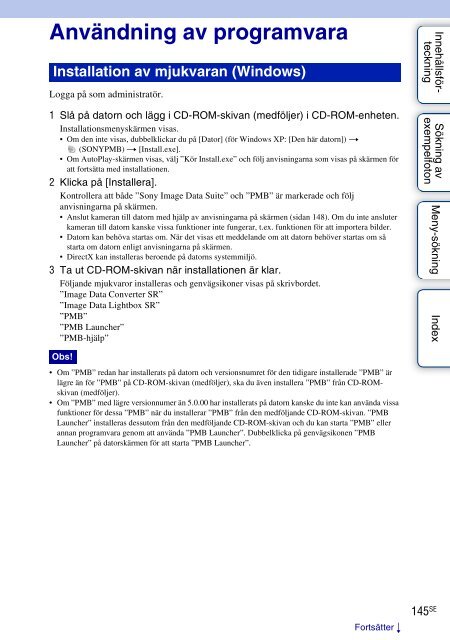 Sony NEX-C3D - NEX-C3D Consignes d&rsquo;utilisation Su&eacute;dois