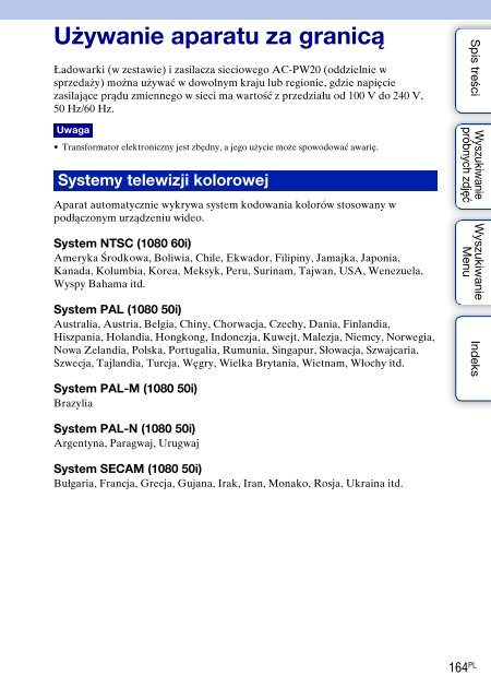 Sony NEX-C3D - NEX-C3D Consignes d&rsquo;utilisation Polonais