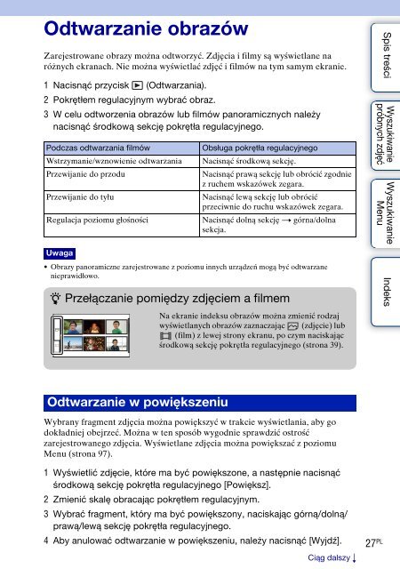 Sony NEX-C3D - NEX-C3D Consignes d&rsquo;utilisation Polonais