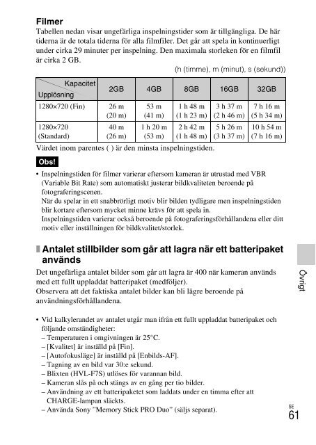 Sony NEX-C3D - NEX-C3D Consignes d&rsquo;utilisation Su&eacute;dois