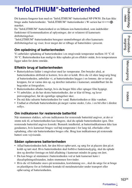 Sony NEX-C3D - NEX-C3D Consignes d&rsquo;utilisation Danois